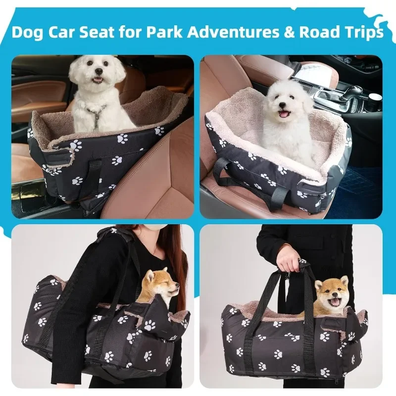 Centre console dog car seat booster for small dogs