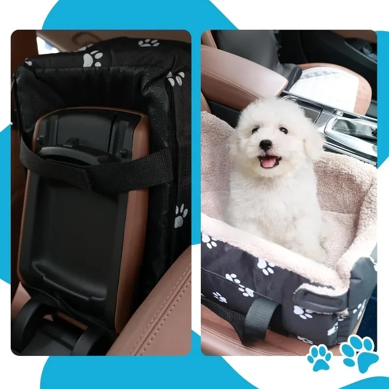 Centre console dog car seat booster for small dogs