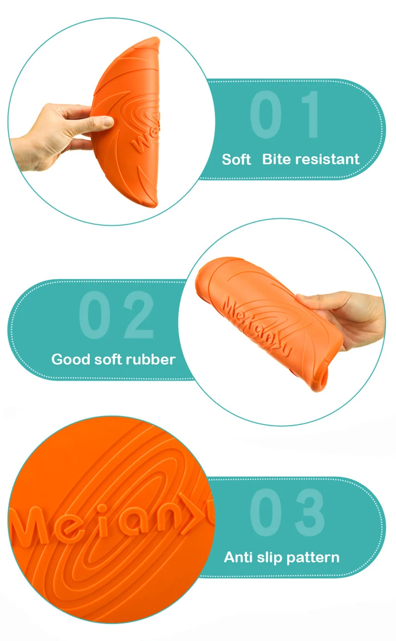 Soft Silicone Flying Disc for Dogs