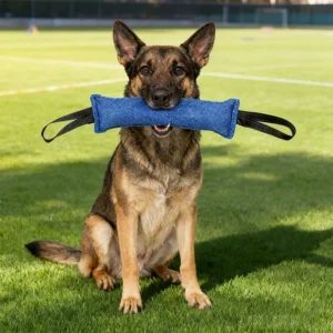 Jute Bite Pillow Tug Trainer for Large Dogs