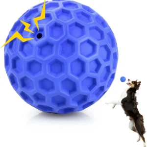 Natural Rubber Squeaky Ball for Aggressive Chewers