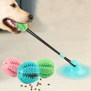 Suction Cup Treat-Dispensing Tug Toy