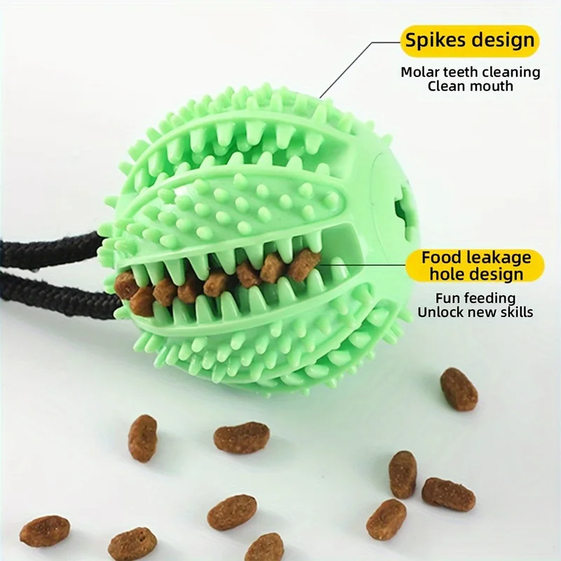 Suction Cup Treat-Dispensing Tug Toy