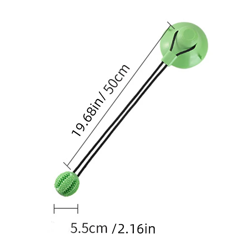 Suction Cup Treat-Dispensing Tug Toy