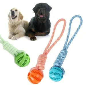 Heavy-Duty Tug Rope with Treat Dispenser Ball