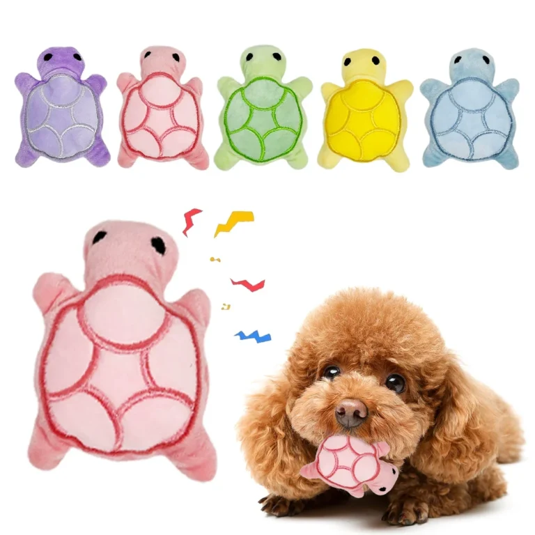Mini Turtle Plush Teething Toy for Puppies