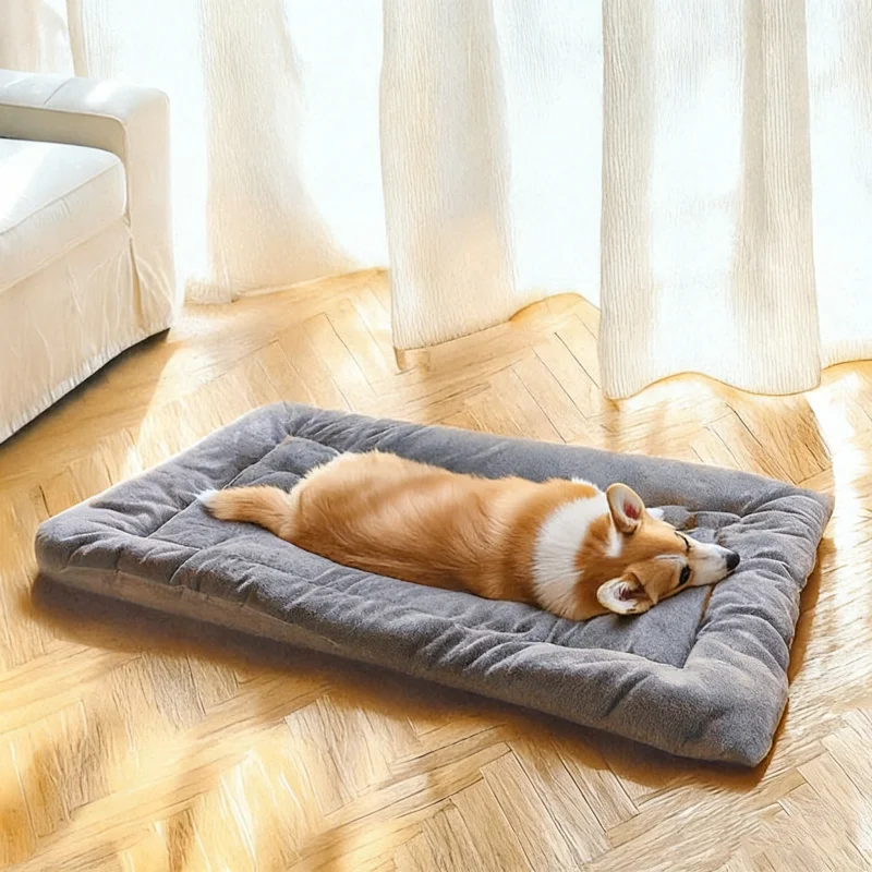 Extra Large Plush Dog Sofa and Crate Mat