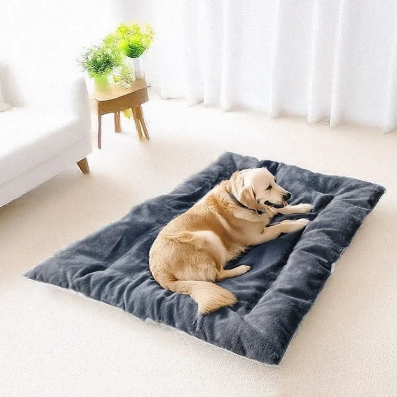 Extra Large Plush Dog Sofa and Crate Mat
