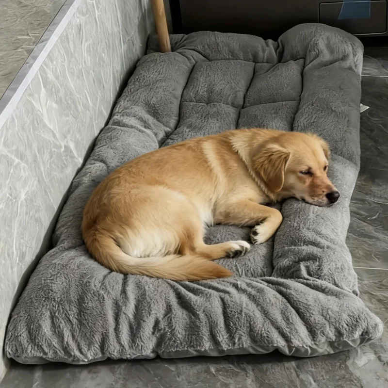Extra Large Plush Dog Sofa and Crate Mat