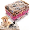 Soft Fluffy Pet Blanket with Cartoon Print