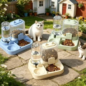 Large-Capacity Food and Water Station for Dogs