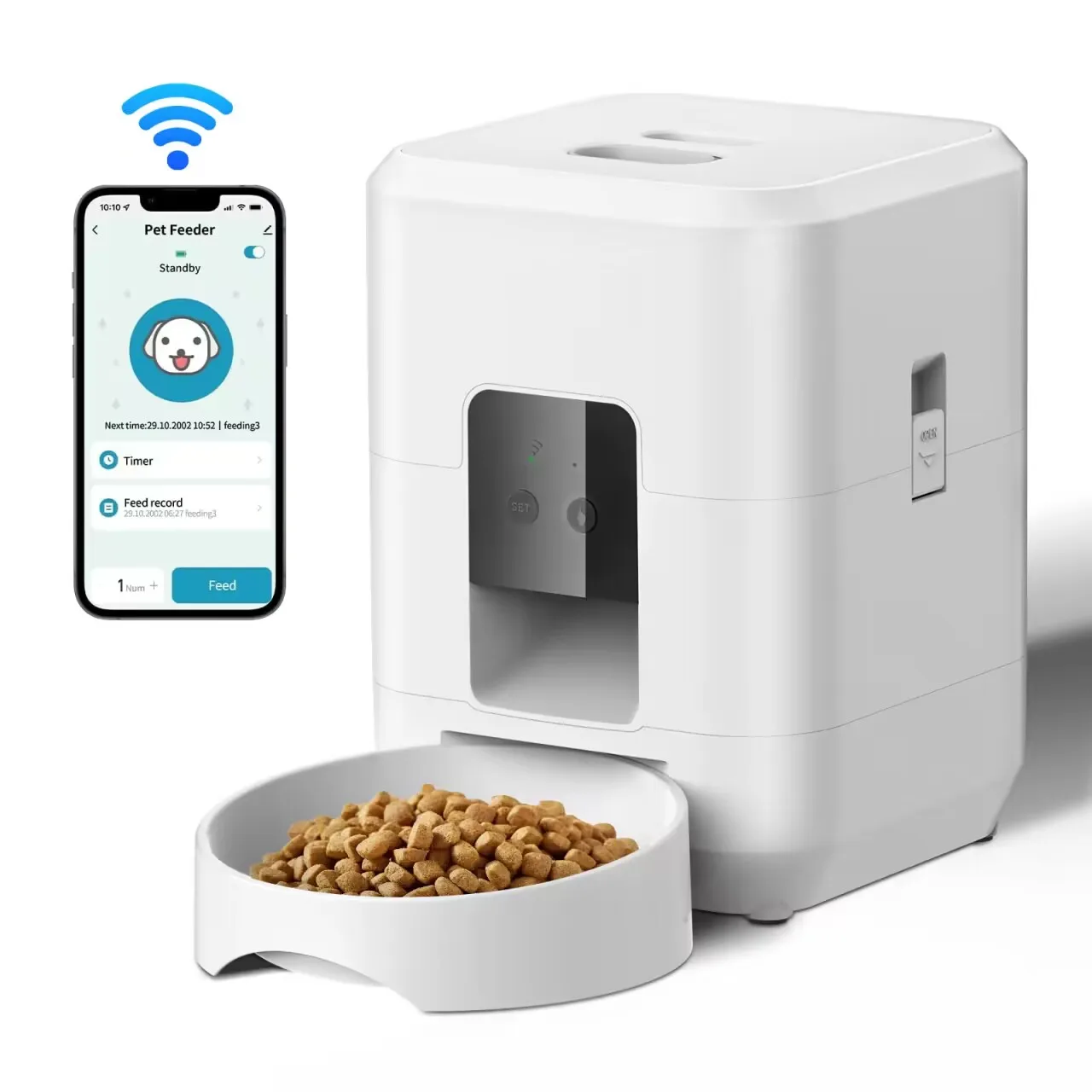 Timed Automatic Dog Feeder with Portion Control