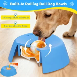 Bone-Shaped Slow Licking Bowl for Wet Food