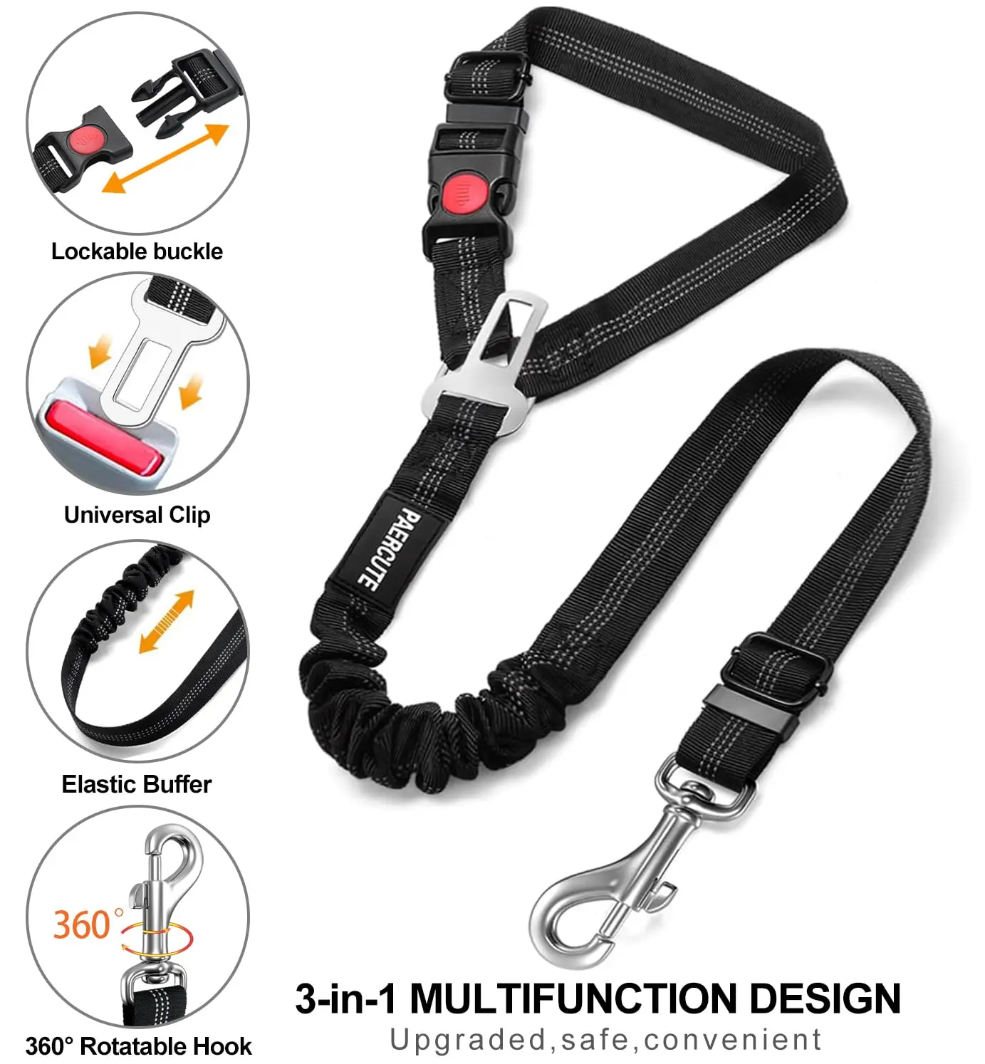 Heavy-Duty Harness and Car Belt Combination
