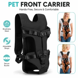 Hands-Free Front Chest Carrier for Small Dogs