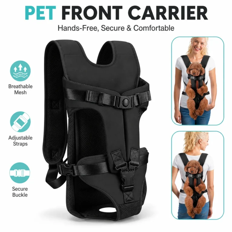 Hands-Free Front Chest Carrier for Small Dogs