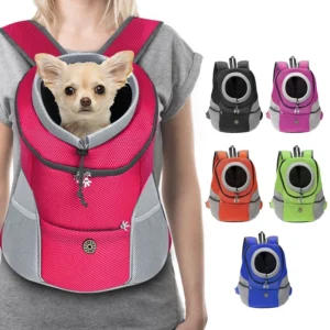 Dog Backpack Carrier with Safety Tether