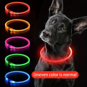 Fibre Optic Glowing Dog Collar