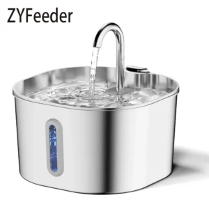 Stainless Steel Pet Water Fountain (2.2L)