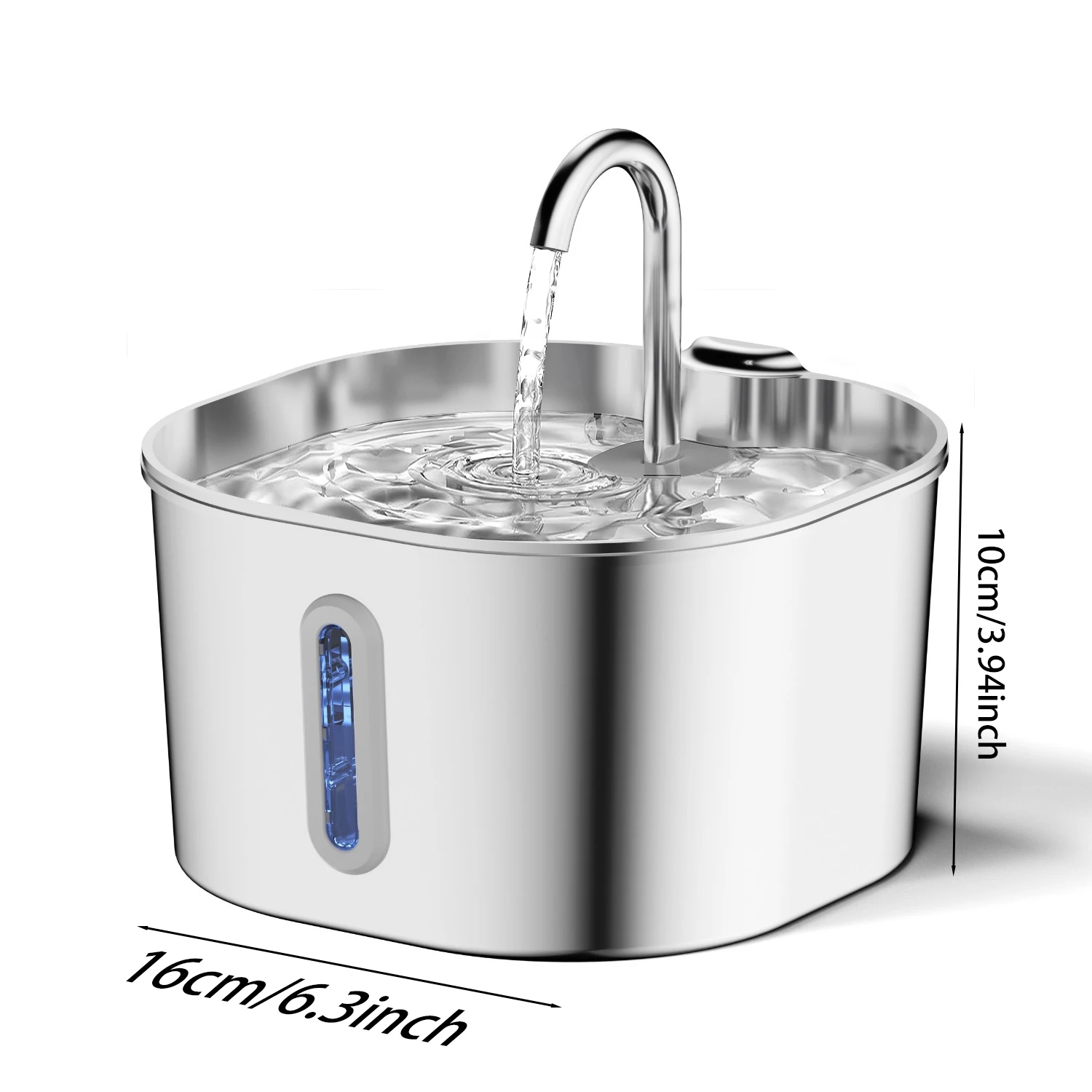 Stainless Steel Pet Water Fountain (2.2L)