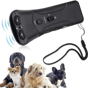 Pocket Ultrasonic Bark Deterrent with LED Torch