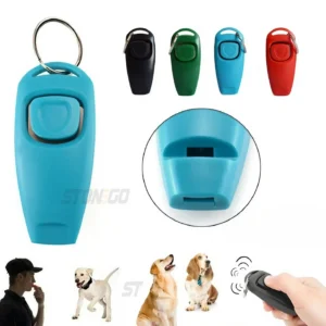 Two-in-One Training Clicker and Whistle Keyring