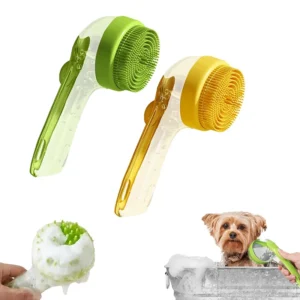 Long-Handled Silicone Bathing Brush
