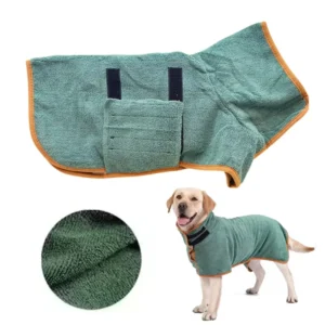 Absorbent Dog Bathrobe for Post-Bath Drying