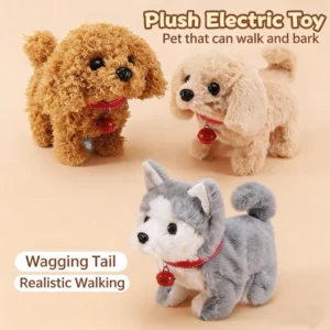 Battery-Powered Walking and Barking Plush Toy