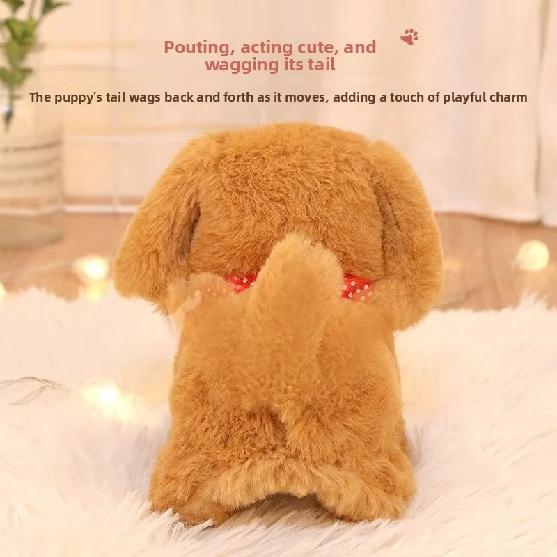 Battery-Powered Walking and Barking Plush Toy