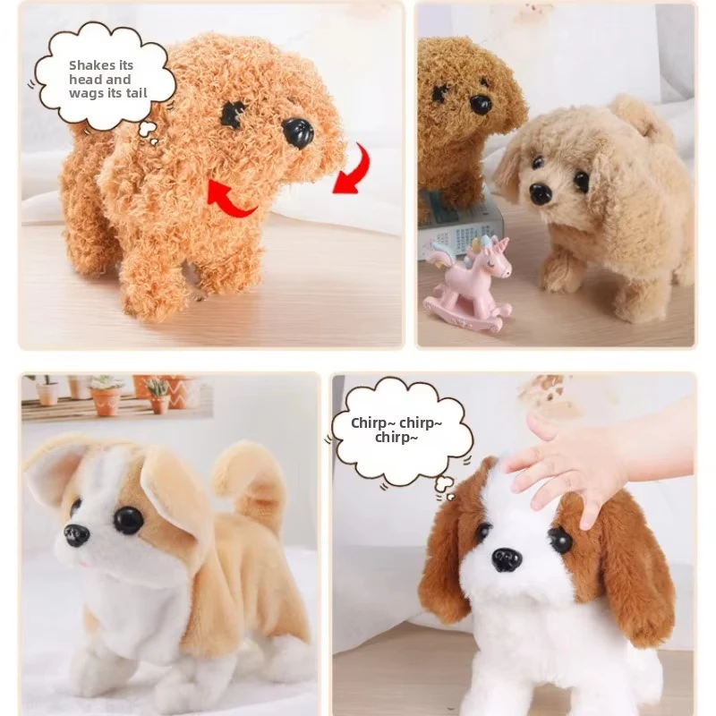 Battery-Powered Walking and Barking Plush Toy