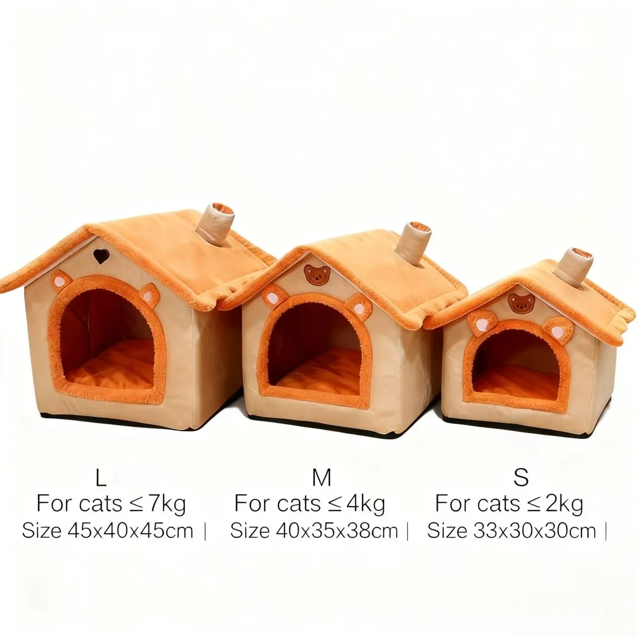 Dog-House Style Covered Bed, Removable Cover
