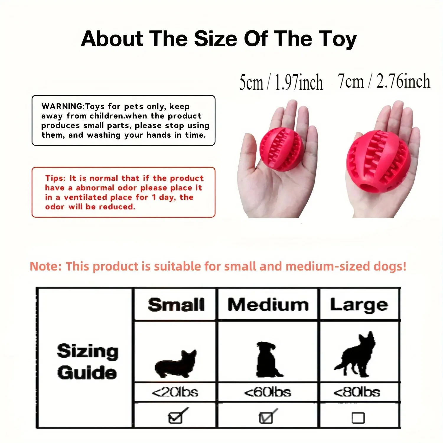 Bite-Resistant Solid Rubber Ball