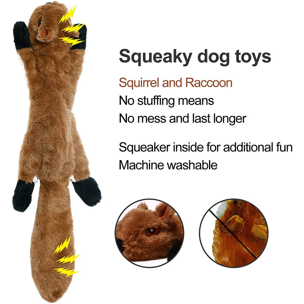 No-Stuffing Squeaky Animal Toy