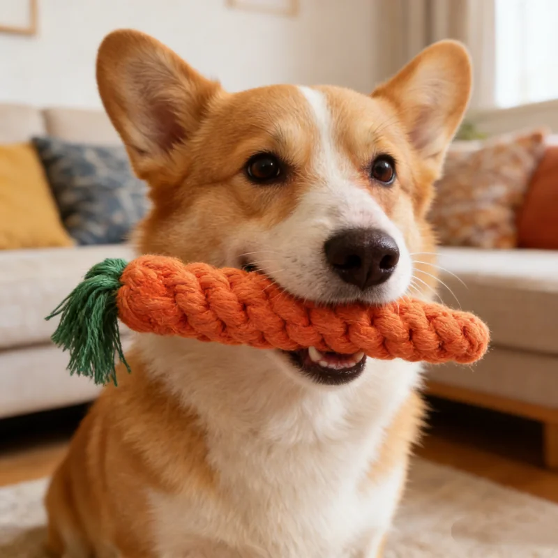 Braided Rope Molar Toy for Teething Puppies