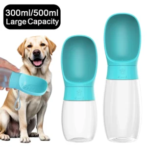 Travel Water Bottle with Fold-Out Trough