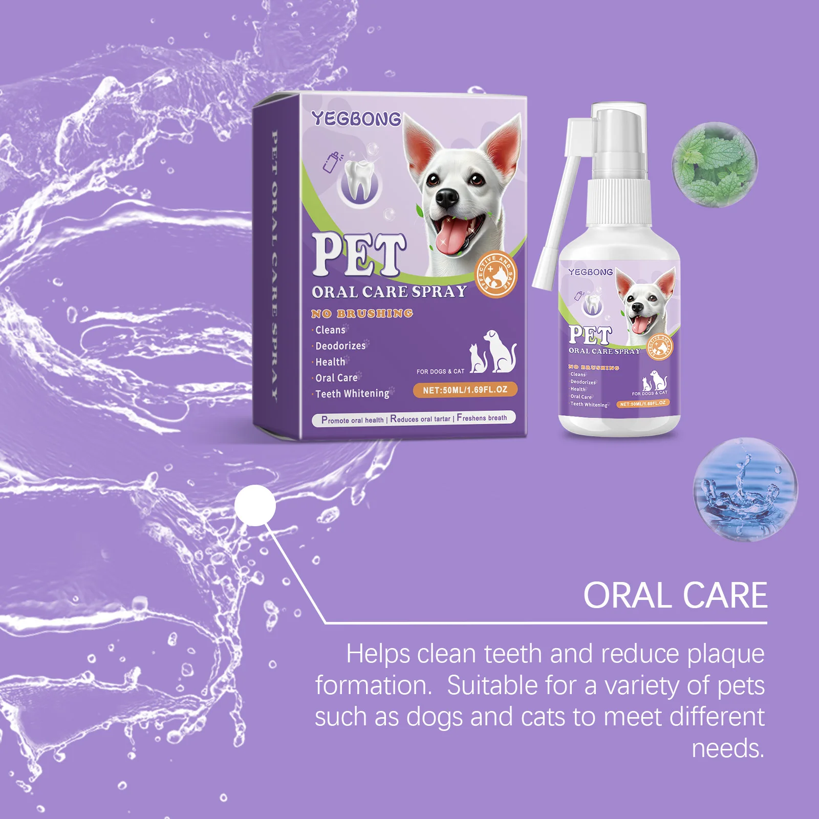Oral Cleaning Spray for Teeth and Breath