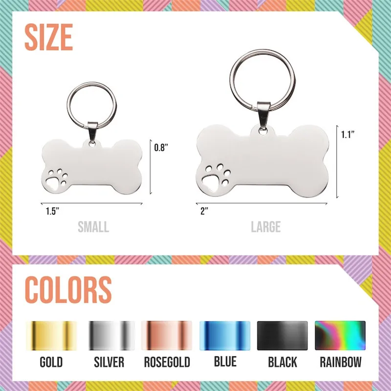 Engraved Stainless Steel ID Tag
