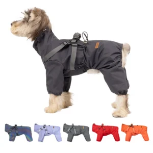Raincoat with Built-In Harness Opening
