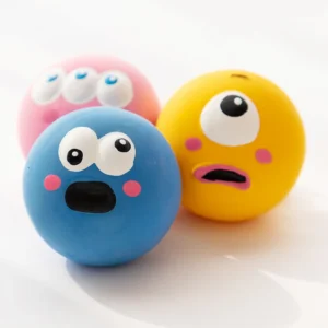 Rubber Squeaky Chew Ball for Teething Puppies