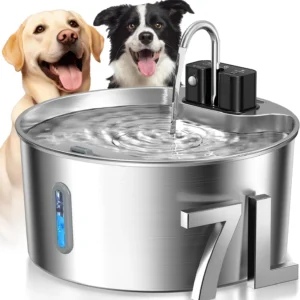 7L Water Fountain for Large Dogs and Multi-Dog Homes