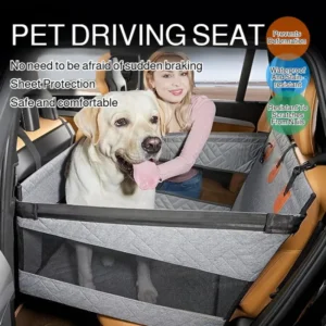 Hard-Bottom Car Seat Bed with Raised Sides