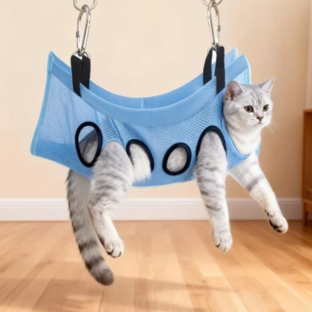 Foldable Grooming Hammock with Leg Openings