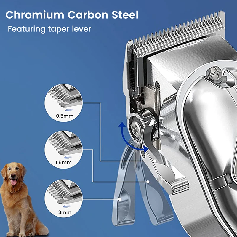 All-Metal Body Clipper for Dense Coats