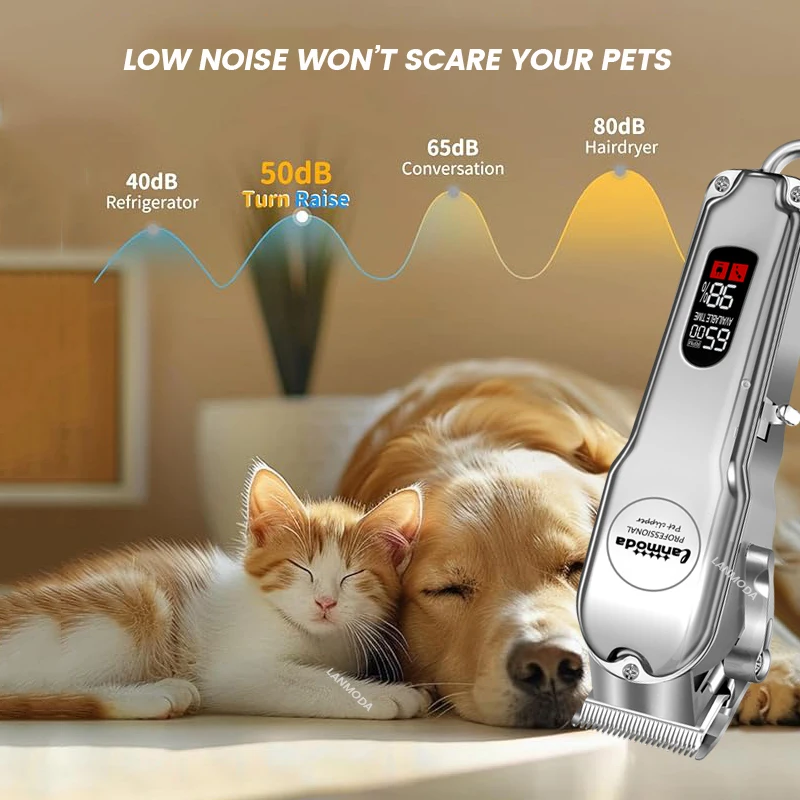 All-Metal Body Clipper for Dense Coats