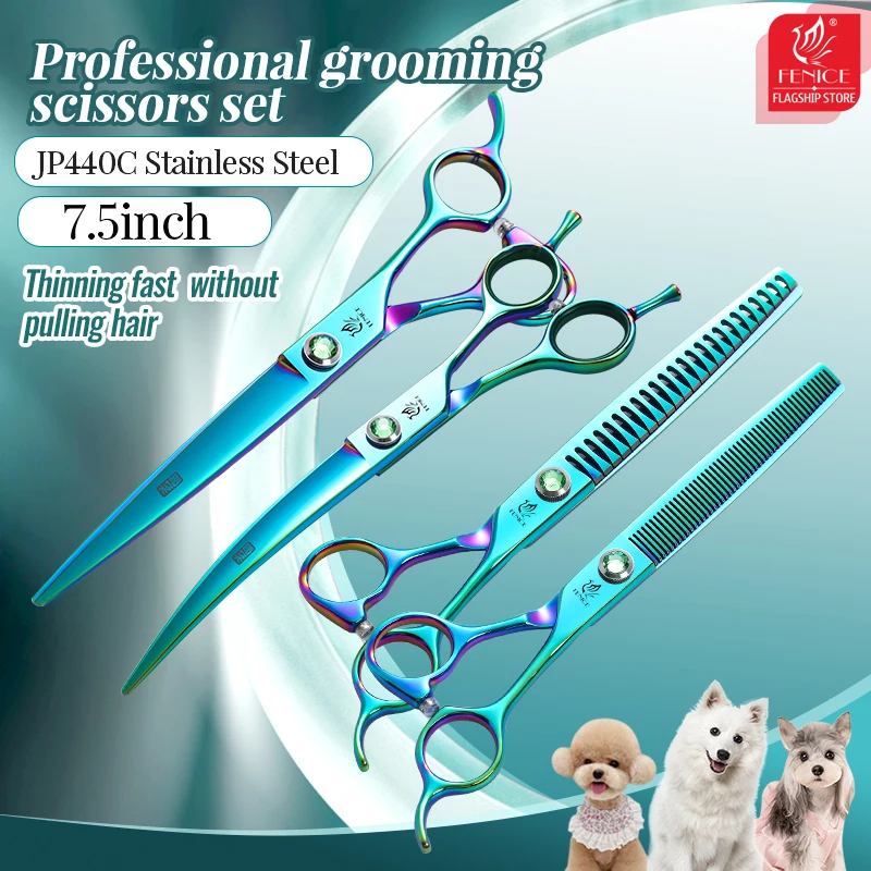 Fenice 7.5 Inch Professional Grooming Scissors Set